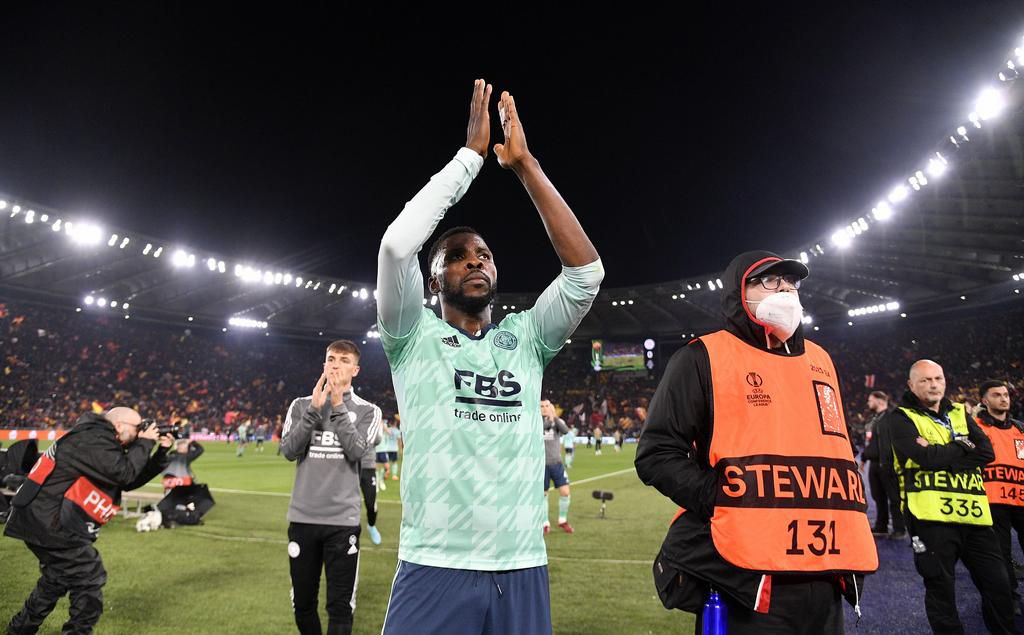 Kelechi Iheanacho playing for Leicester City