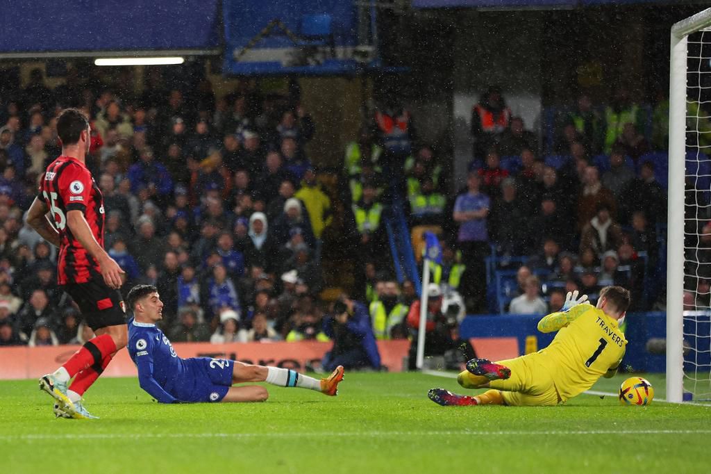 Kai Havertz opened the scoring for Chelsea vs Bournemouth