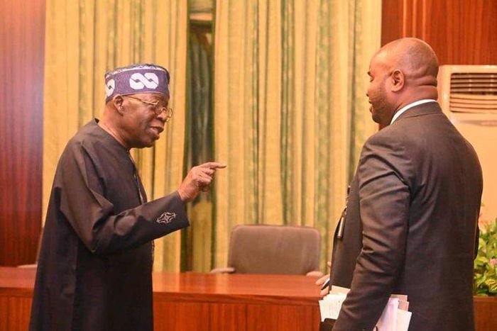 President Bola Tinubu and FIRS boss, Zacch Adedeji [Presidency]