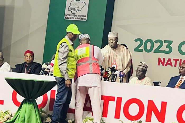 Religious, traditional leaders urge calm as INEC collates election results. [Twitter:INEC]