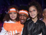 Moroccan Scott Cannon, Nick Cannon and Monroe Cannon.Frazer Harrison / KCA2018 / Getty Images for Nickelodeon