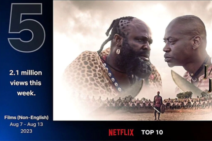 Jagun Jagun hits 2.1 million views on Netflix. [Instagram/Shockng]