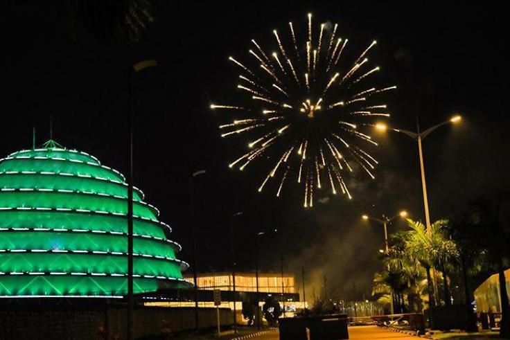 City fireworks have always burst spectacularly over the multi-coloured dome of the Kigali Convention Centre