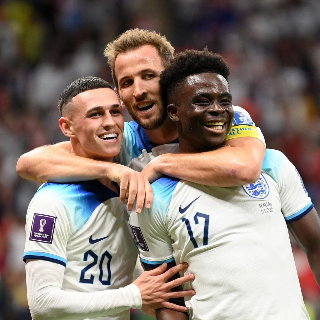 Harry Kane and two of England's young Lions