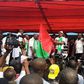 Labour Party (LP) members and supporters at the party's campaign flag-off in Delta State on January 21, 2015.
