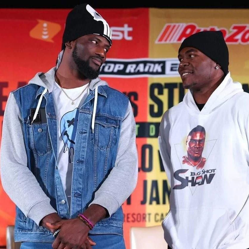 Ajagba takes on Shaw at the Turning Stone Resort Casino in Verona, New York on Saturday, January 14, 2023.