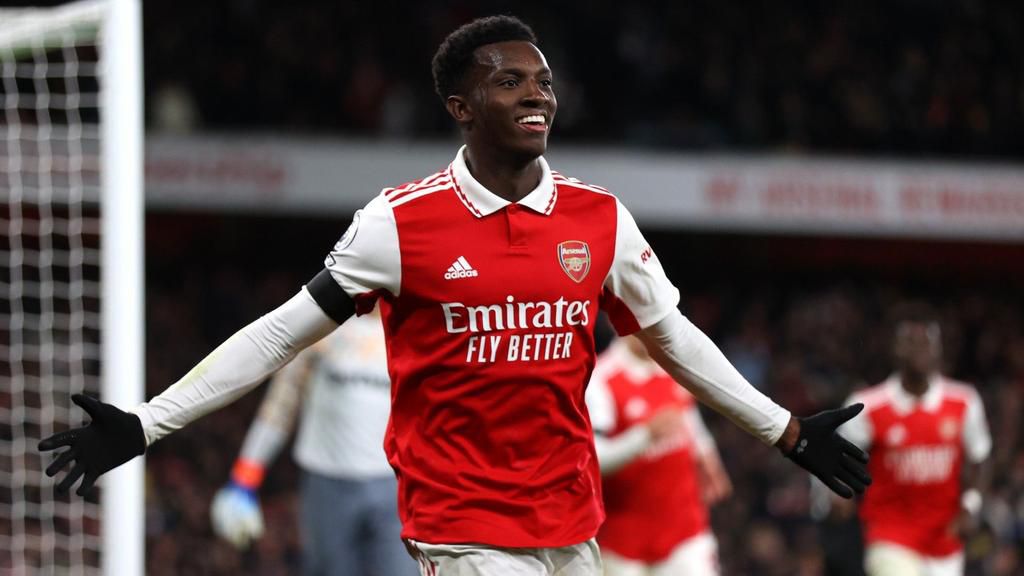 Eddie Nketiah put in an excellent display for Arsenal against West Ham