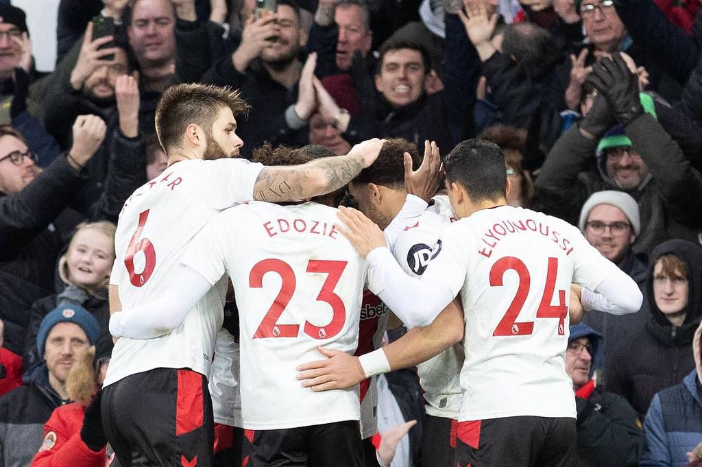 Southampton players celebrating