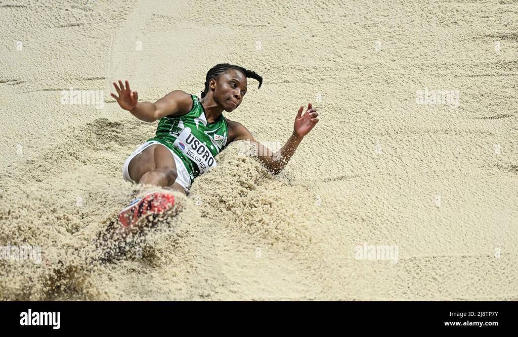 Ruth Usoro is the first Nigerian athlete in history to compete in both the long and triple jump at the World Championships