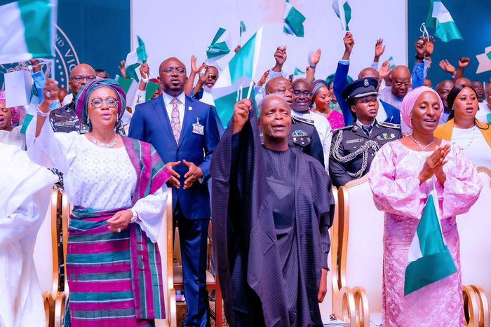Osinbajo invokes God’s blessings on Tinubu's government. [Twitter:@ProfOsinbajo]