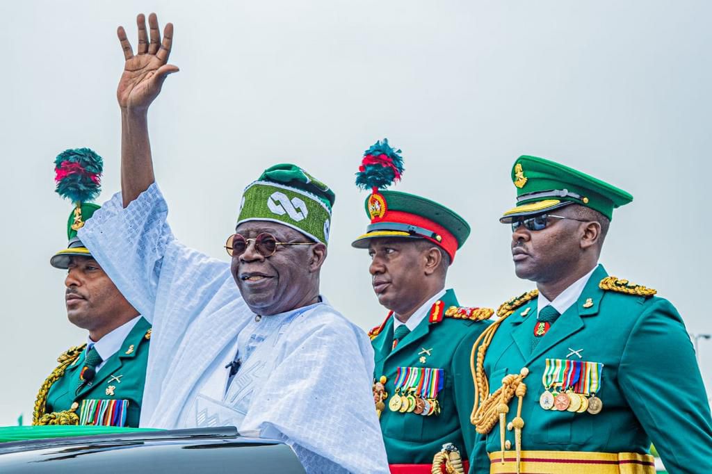 President Bola Tinubu at his inauguration ceremony [NPF]