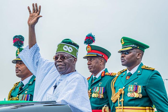 President Bola Tinubu at his inauguration ceremony [NPF]