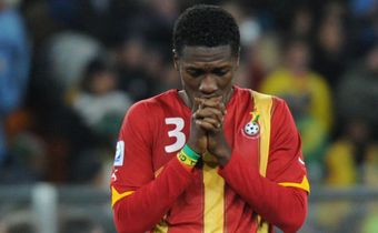Former Ghana striker Asamoah Gyan is credited with one of the most famous penalty misses of all time