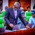 Femi Gbajabiamila resumes office as Chief of Staff to Tinubu. [Twitter:@femigbaja]