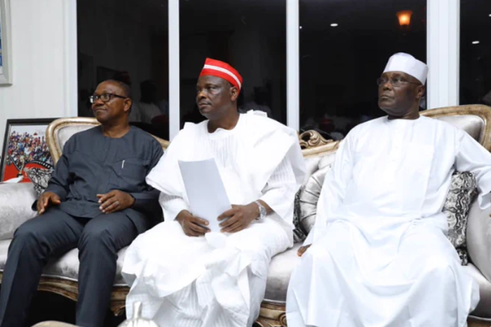 Peter Obi, Rabiu Kwankwaso and Atiku Abubakar