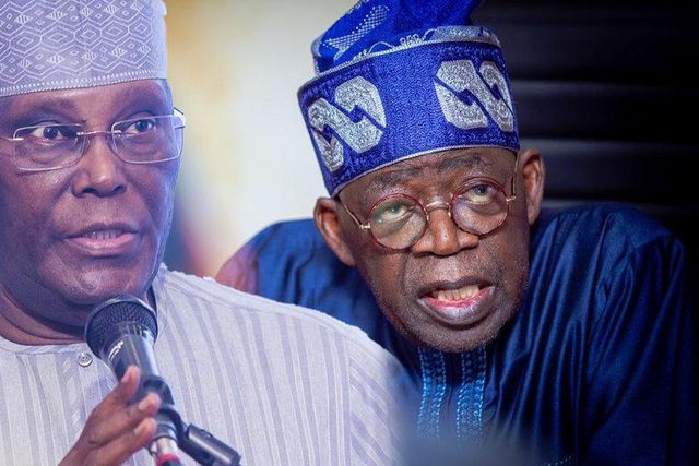 Alhaji Atiku Abubakar, the presidential candidate of the PDP and Bola Tinubu, the presidential candidate of the APC. (TheNiche)