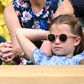 Princess Charlotte watching a Wimbledon match on Sunday.Karwai Tang/Getty Images