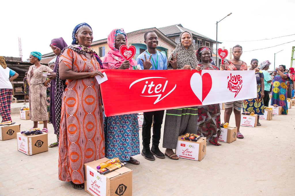 itel partners with Lagos Food Bank to reach widows on Valentine's Day