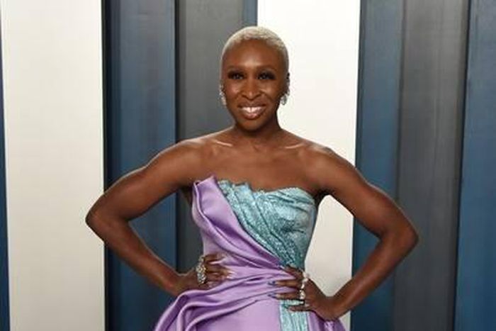 Cynthia Erivo at the Vanity Fair Oscar party 2020 [Getty Images]