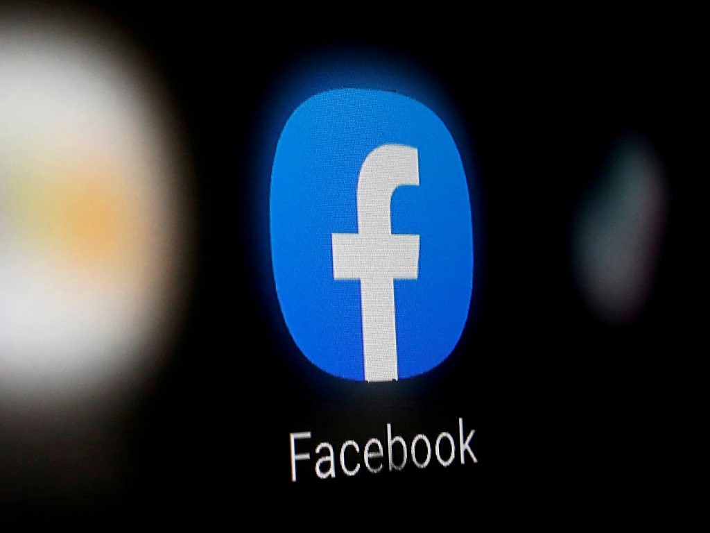FILE PHOTO: A Facebook logo is displayed on a smartphone in this illustration taken January 6, 2020. REUTERS/Dado Ruvic/Illustration