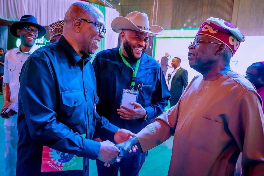 L-R: Presidential candidates of Labour Party, ZLP, and APC, Peter Obi, Dan Nwanyanwu, and Bola Tinubu respectively. [Twitter:@FSyusuf]