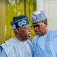 President Bola Tinubu and the Minister of State for Defence, Bello Matawalle [The Spectacles]