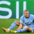 Erling Haaland looked to have sustained an injury in Manchester City's draw with Borussia Dortmund