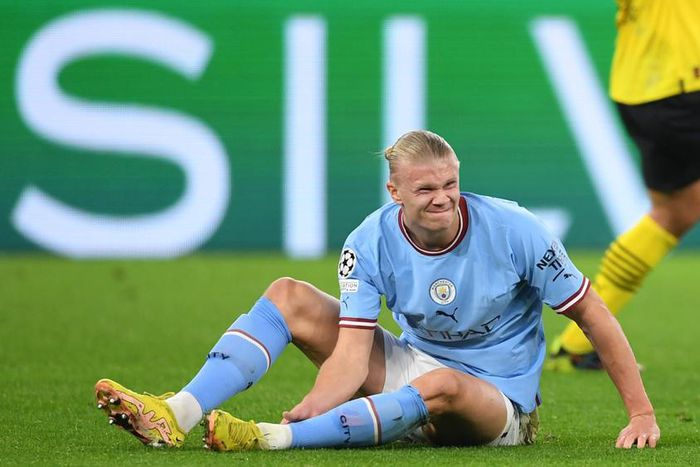 Erling Haaland looked to have sustained an injury in Manchester City's draw with Borussia Dortmund