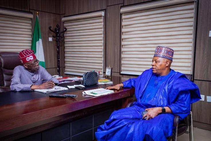 President-Elect Tinubu And His Vice, Shettima.