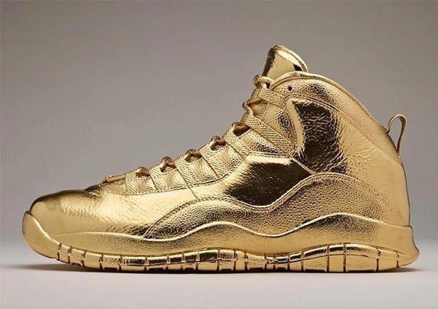 Solid Gold Ovo Air Jordan