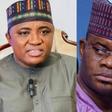 Alhaji Murtala Ajaka, SDP Gov. candidate, Kogi and Gov. Yahaya Bello (Credit: Politics Nigeria)