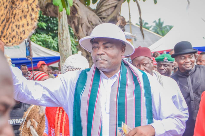 The King of Akoh Kingdom in Rivers State, His Royal Majesty Eze Ikegbidi [Facebook]