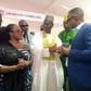L-R: Special Adviser to Gov. Babajide Sanwo-Olu on Housing, Mrs Barakat Odunuga-Bakare; the Minister of Housing and Urban Development, Mr Ahmed Dangiwa; Managing Director, Lagos State Development and Property Corporation, Mr Kehinde Joseph and Acting M...