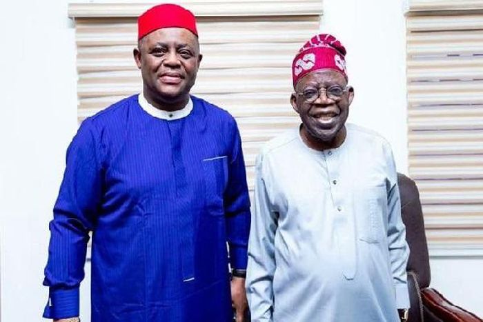 Former Minister of Aviation, Femi Fani-Kayode and President Bola Ahmed Tinubu. [TheNation]