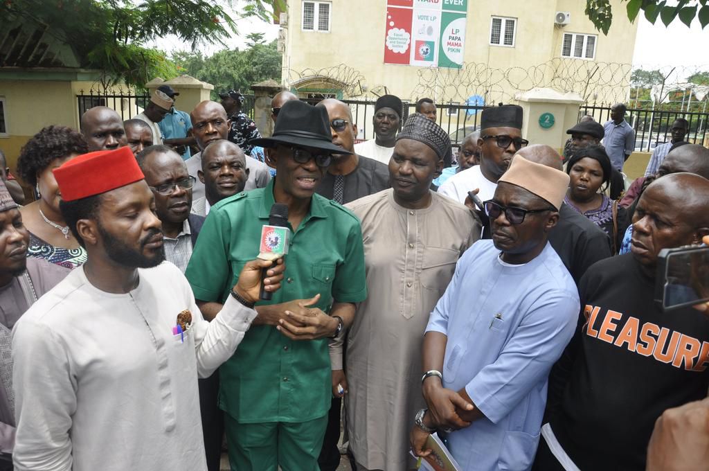 Abure, other suspended Labour Party leaders back in office. [Twitter:Labour Party]