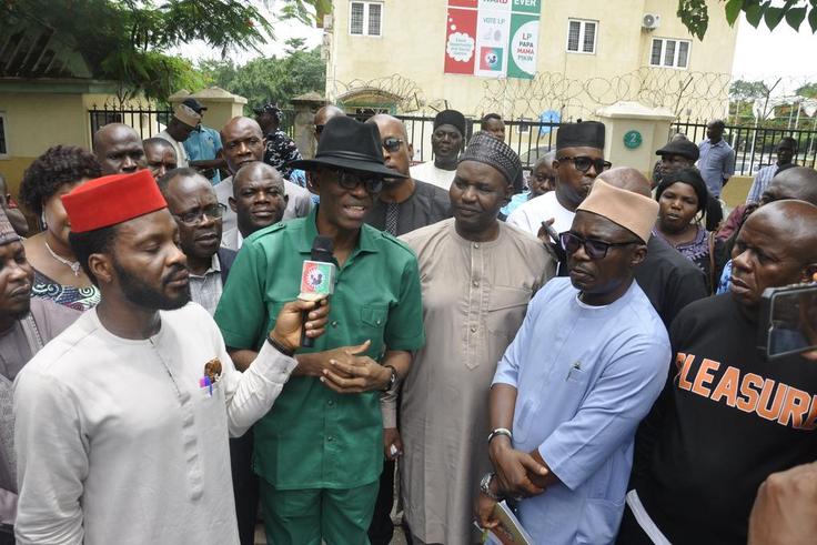 Abure, other suspended Labour Party leaders back in office. [Twitter:Labour Party]
