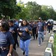 Stakeholders walking from Ministry of Humanitarian Affairs to the National Human Rights Commission to mark the International Day of the Disappeared. [NAN]