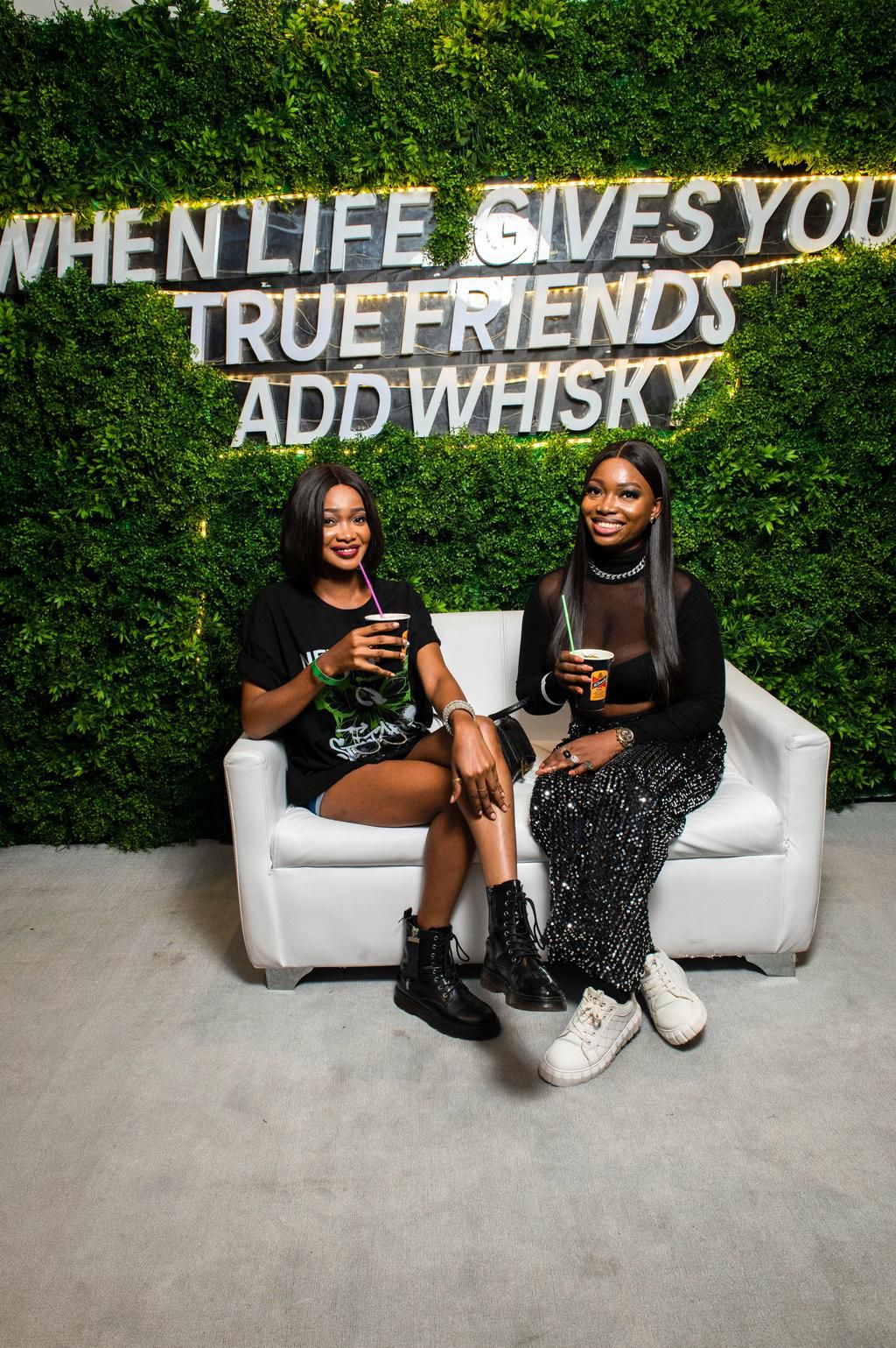 Mr. Dowells refreshes guests at the 2023 Humour Awards