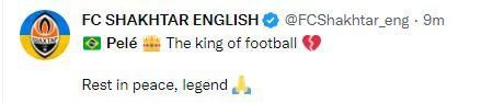 Social Media tributes to Pele