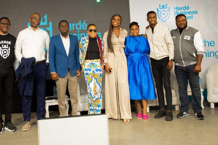 From left to right: Tayo Osiyemi - CEO, Harde Business SchoolDavid Adebayo - Group Head, Products & Partnerships, Sterling BankEmmanuel Tarfa - Co-Founder, Enzo Krypton, & CompanyDr. Kaffy Shafau (Kaffy) - DancepreneurMosunmola Nicole Akinwamide (MNA) ...