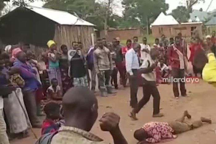 Residents flog landlord publicly after being caught in bed with tenant’s second wife