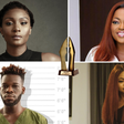 Osas Ighodaro (top left), Funke Akindele (top right), Broda Shaggi (bottom left) and Teni Aladese (bottom right) can each walk home with back-to-back AMVCAs