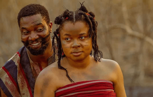 Kunle Remi and Bimbo Ademoye are stars of 'Anikulapo' [Netflix]