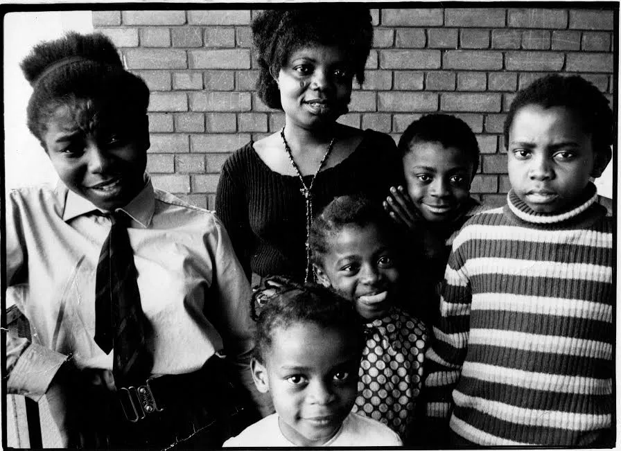 Buchi and her five children [africanarguments]