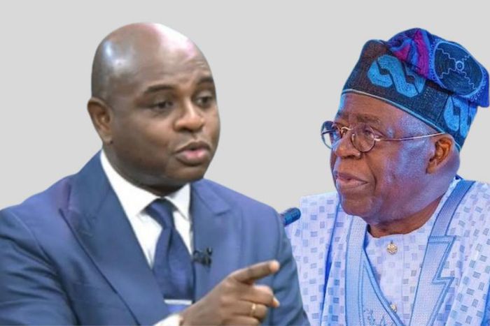 Kingsley Moghalu and President Bola Tinubu.