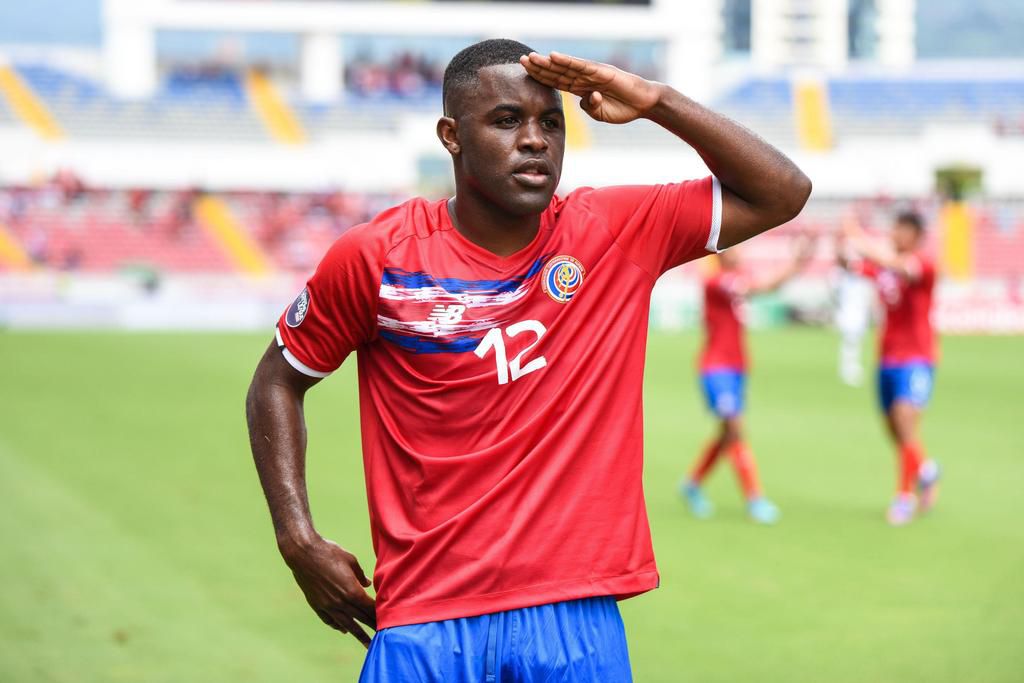 Joel Campbell in action for Costa Rica
