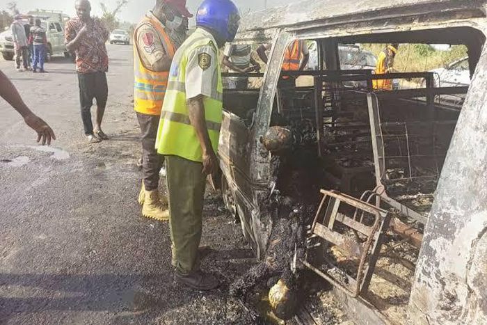 Car goes up in flames, kill 7 worshippers on their way to revival
