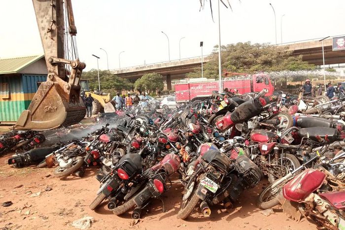 FCTA crushes 1,509 commercial motorcycles in Abuja in 5 months  [NAN]