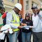 L-R: Mr Simeon Ebu, Project Manager, Urban Shelter Nigeria Ltd; Mrs Barakat Odunuga-Bakare, Special Adviser to Governor Babajide Sanwo-Olu on Housing; the Commissioner for Housing, Mr Moruf Akinderu-Fatai and the Permanent Secretary, Ministry of Housin...