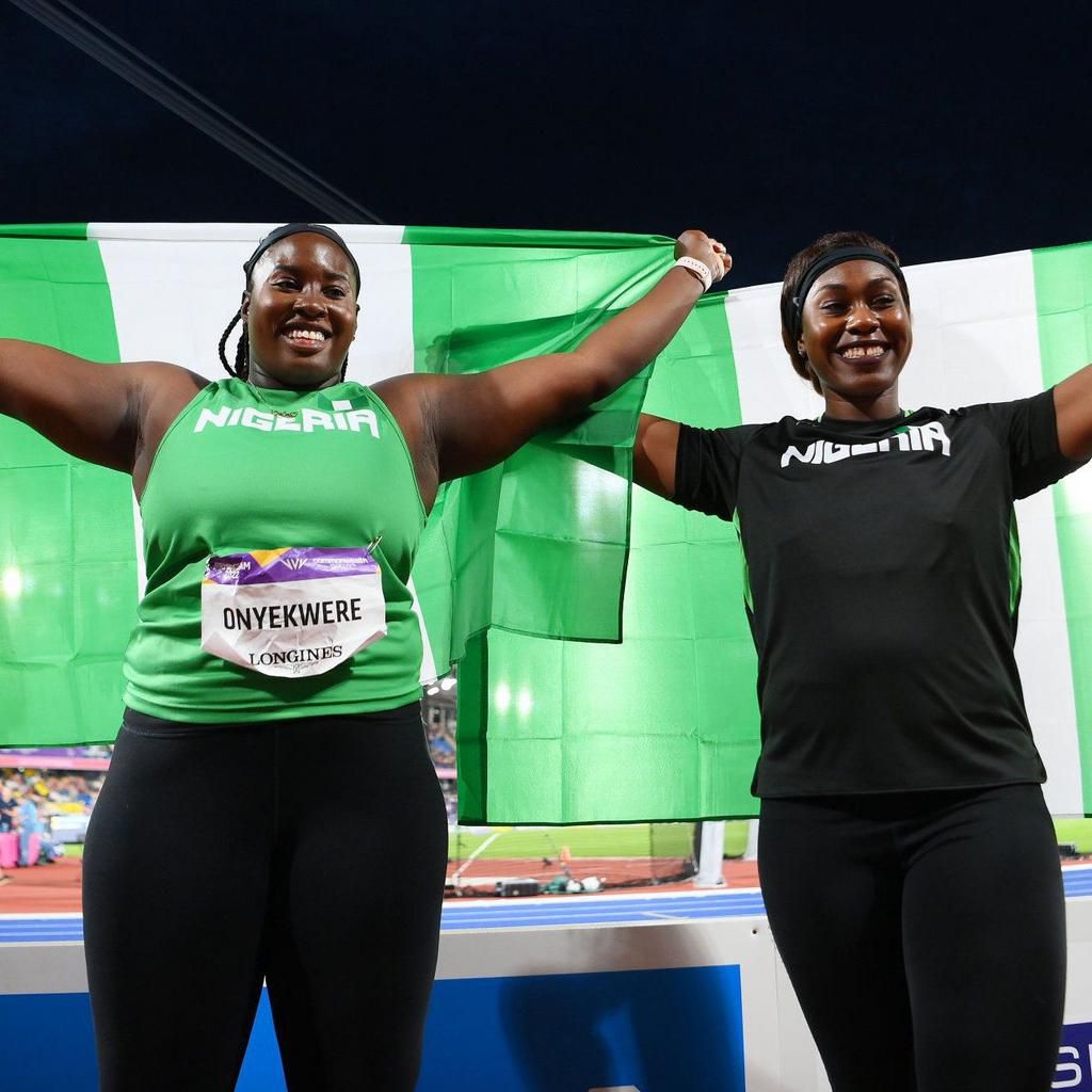 Chioma Onyekwere inspired a 1-3 finish in the Discus final at the 2022 Commonwealth Games
